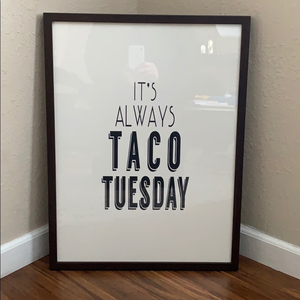 It’s ALWAYS Taco Tuesday framed wall art